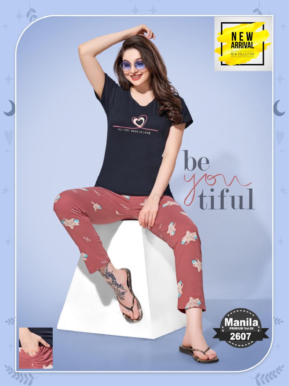 Vol Jc 2601 Summer Special Shinker Hosiery Cotton Night Suit Wholesalers In Surat
